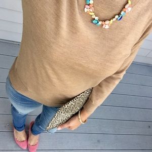 J Crew Factory Colorful Crystal Necklace